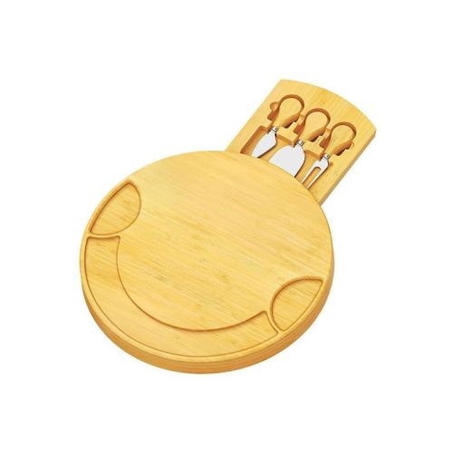 Kitchen Accessories Round Cheese Board With Cutlery Set Kitchen Accessories Round Cheese Board With Cutlery Set